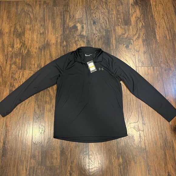 Under Armour Black Quarter-Zip Pullover - Picture 1 of 4